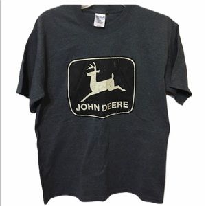 Gildan John Deere Heavyweight Graphic T-Shirt Dark Gray Size M NWOT